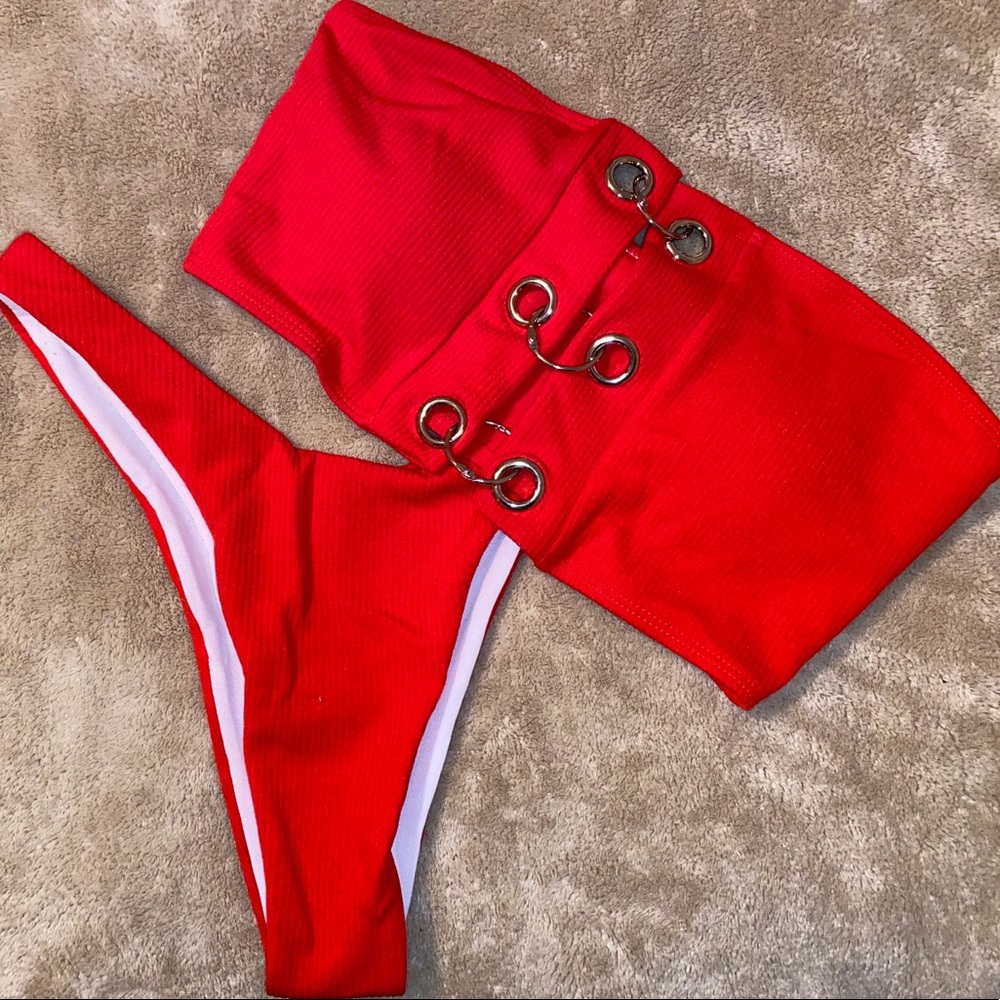 BRAND NEW SMALL Red Shein Bikini Set
